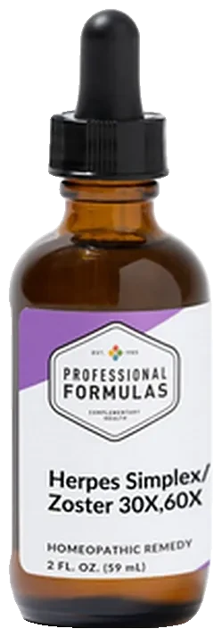 Herpes Simplex/Zoster 30X, 60X de Professional Formulas